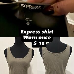 Express Women's Khaki Tank Top